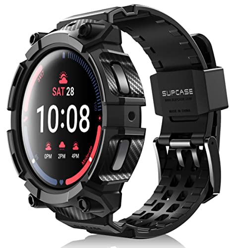 SUPCASE for Samsung Galaxy Watch 5 Pro 45mm Band with Case Unicorn Beetle Pro MilitaryGrade Drop Protection AntiScratch Rugged Men Cover with Adjustable Strap Band Black - Image 1