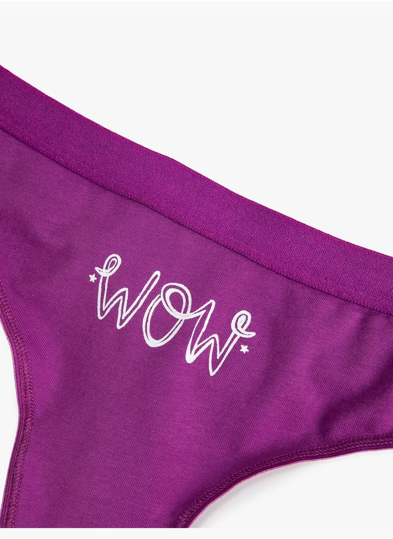 كوتون Cotton Printed String Panties