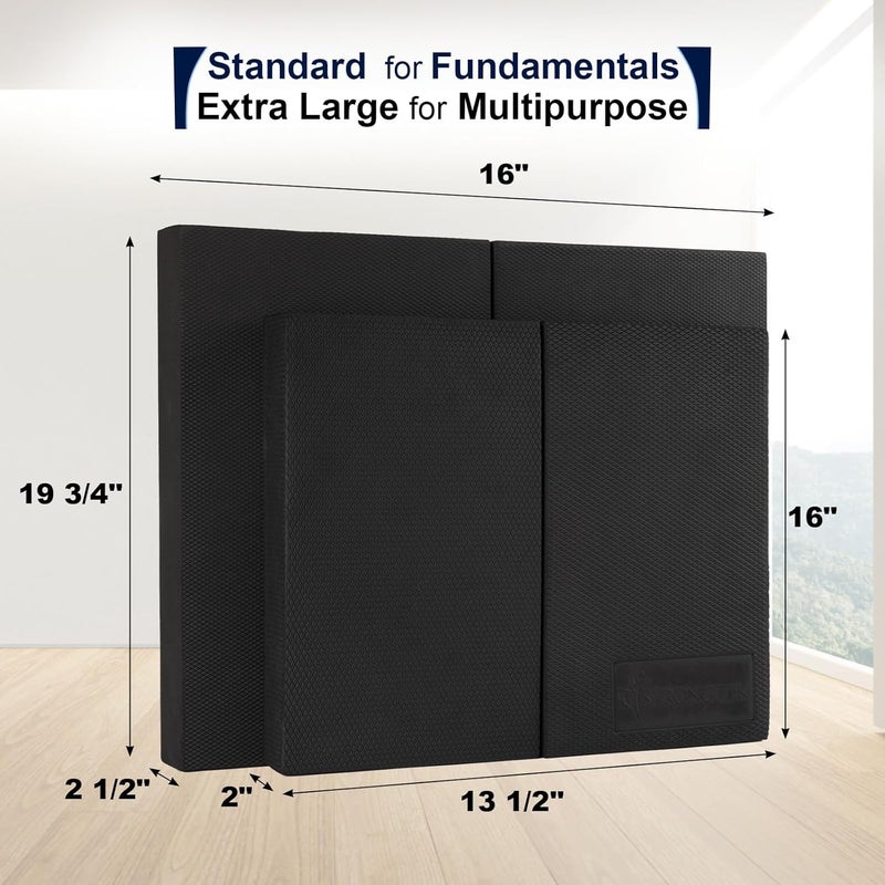 StrongTek 2-in-1 Non-Slip Balance Pad - High-Density Foam Cushion, Supportive Exercise Mat & Knee Pad for Core Training, Yoga, Pilates, Physical Therapy, Stability Training, Stretching, and Rehab - Image 2