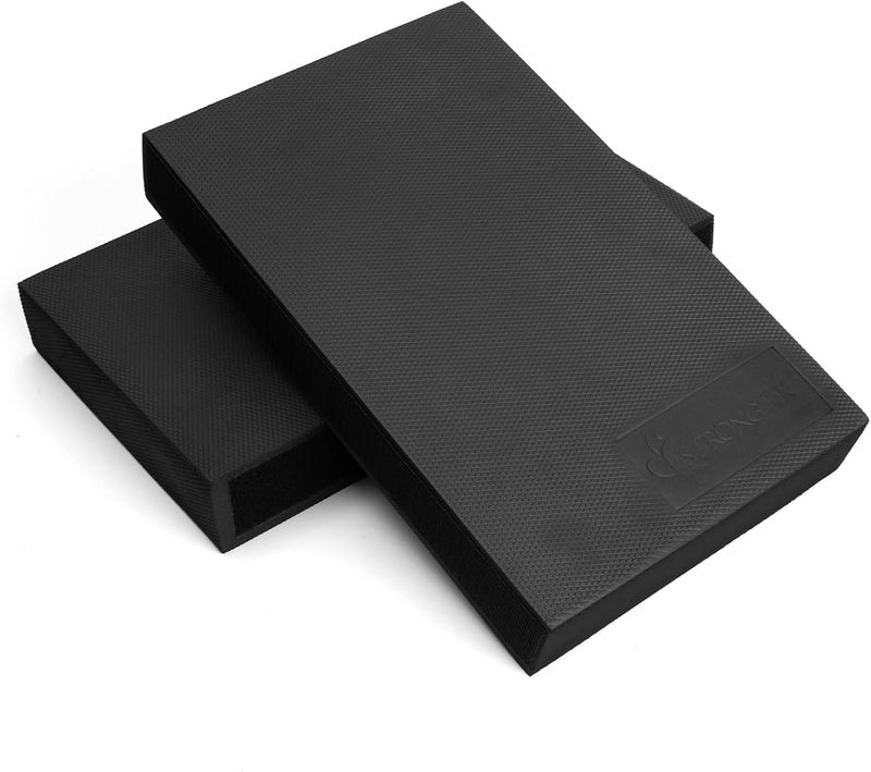 StrongTek 2-in-1 Non-Slip Balance Pad - High-Density Foam Cushion, Supportive Exercise Mat & Knee Pad for Core Training, Yoga, Pilates, Physical Therapy, Stability Training, Stretching, and Rehab - Image 1