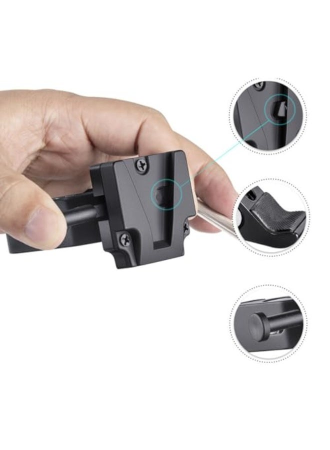 V Mount Battery Clamp Mount, Heavy Duty V Lock Mount Quick Release Adapter for Mounting to Lighting Stand and Support Rod, for DSLR Camera Battery - Image 4