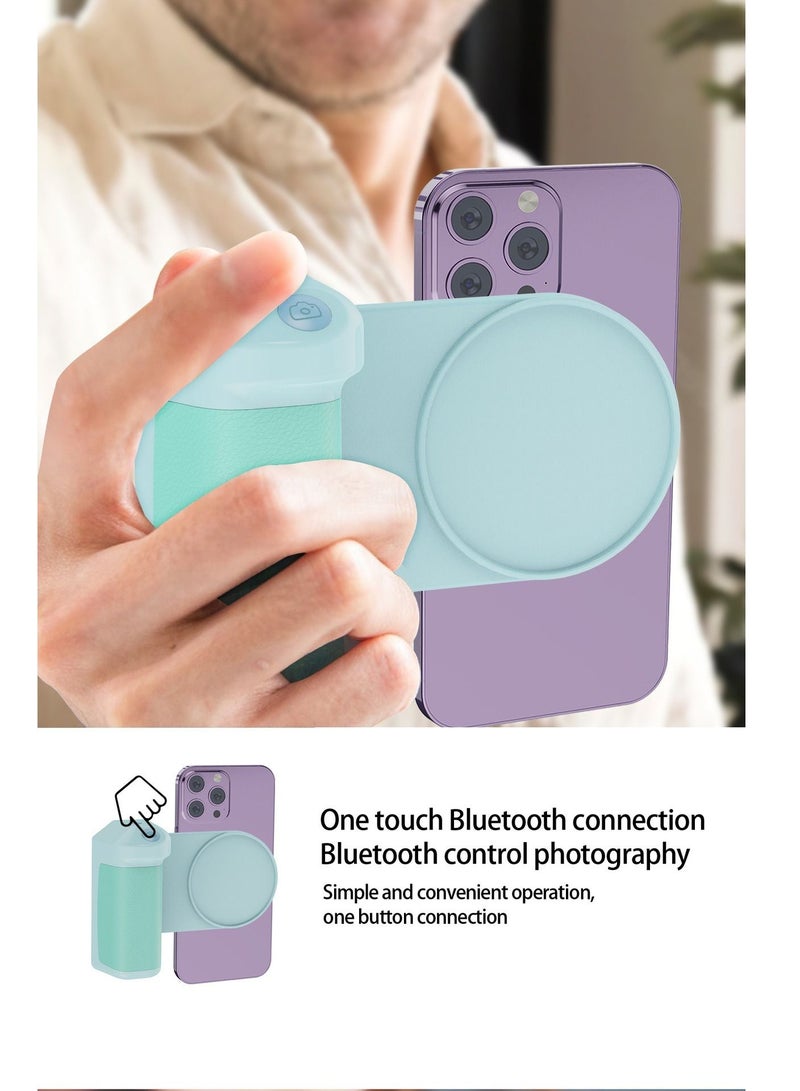 New Multifunction Wireless Car Charger 5000mAh Car Charger Phone Holder Bluetooth Control Photography Blue - Image 5