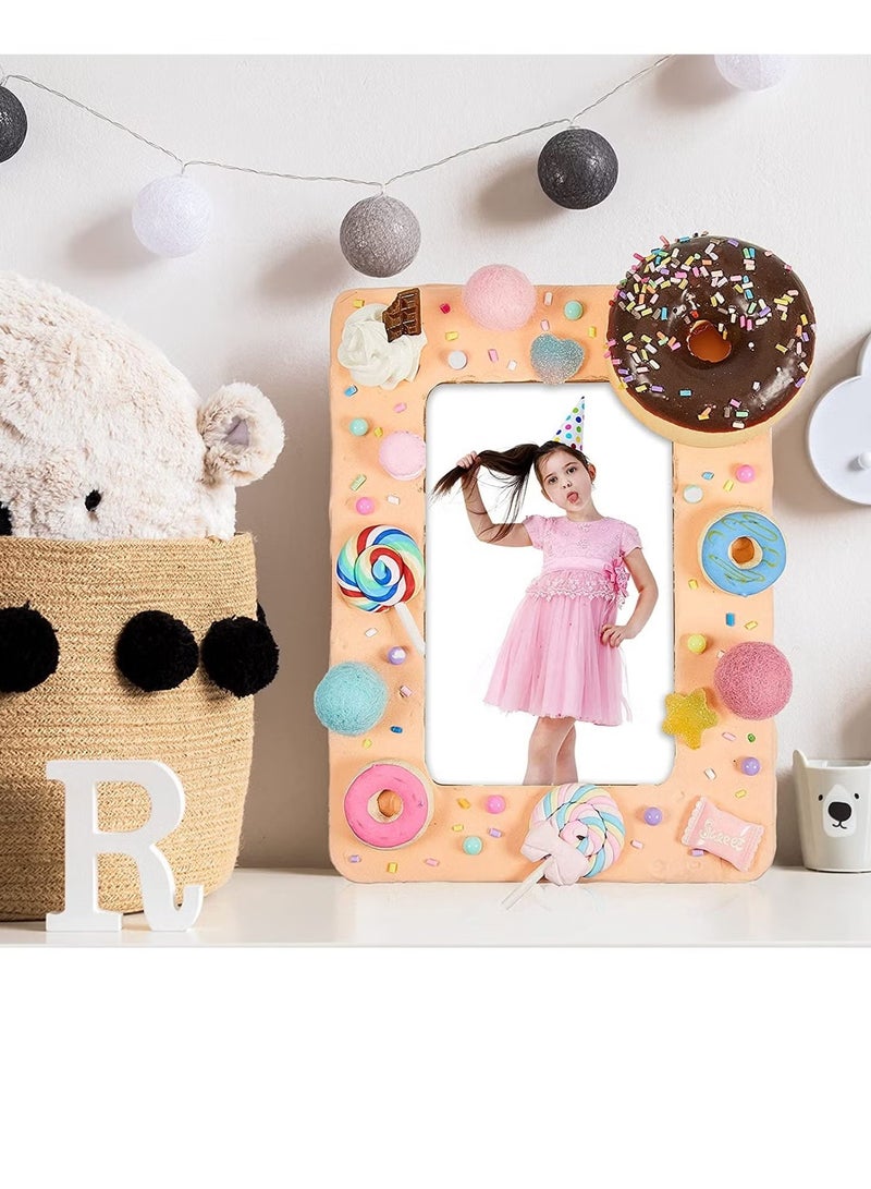 إيليلي (6 قطع) إطارات صور خشبية DIY إطارات صور خشبية صلبة غير مكتملة إطارات صور خشبية لعيد الميلاد للحرف اليدوية الحرف الخشبية للأطفال والكبار الفنون والحرف اليدوية مشاريع الرسم DIY 7.9 × 5.9 بوصة - Image 5