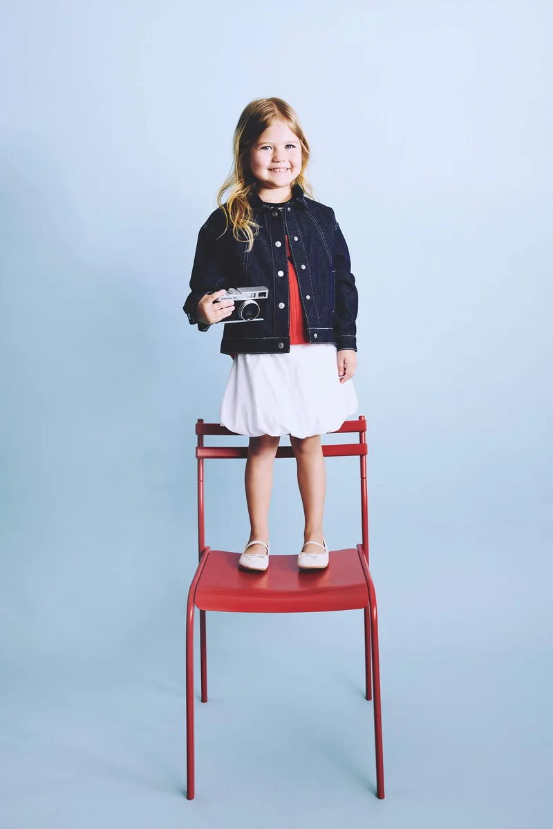 ديفاكتو Baby Girl Polo Collar Jacket