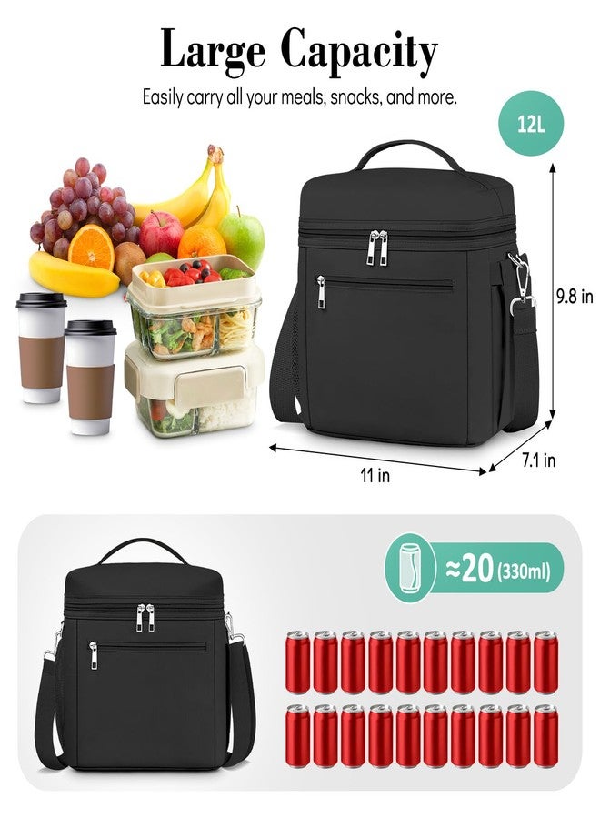 DALINDA Insulated Lunch Bag for Women Men,Reusable Lunch Box Leak-Proof Cooler Tote Bag Water-Resistant LunchBags for Adults - Image 3