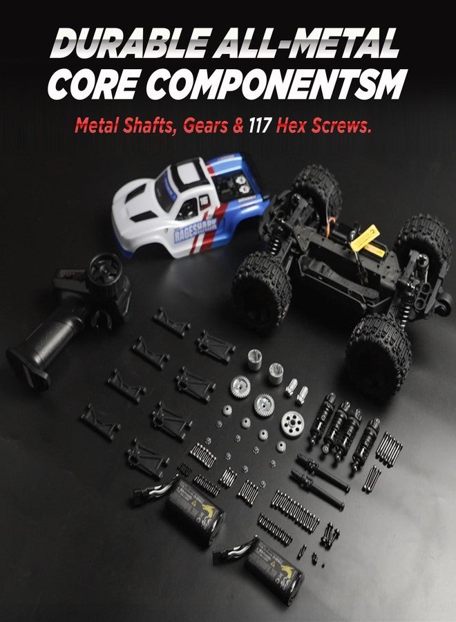 UDIRC Fast RC Cars for Adults, Upgradable 56 MPH, Heavy Duty RC Truck, 4X4 Off Road All Terrain 2.4Ghz RTR 1:16 Remote Control Car, Monster Truck with 2 Rechargeable Batteries for Beginners and Boys - Image 5