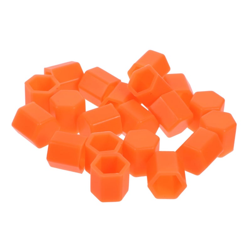 Orange Wheel Nut Caps 20PCS 1 50X1 50X1 50CM Protective Stylish Car Tire Bolt Lug Nut Replacement - Image 2