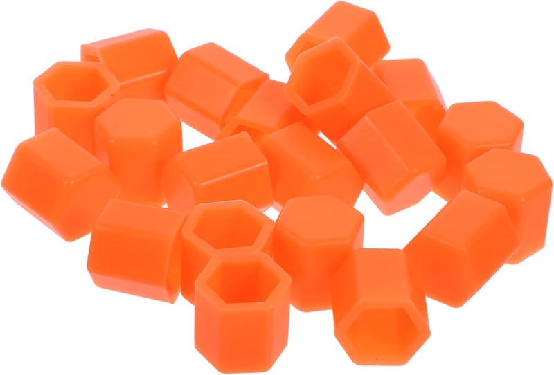 Orange Wheel Nut Caps 20PCS 1 50X1 50X1 50CM Protective Stylish Car Tire Bolt Lug Nut Replacement - Image 1