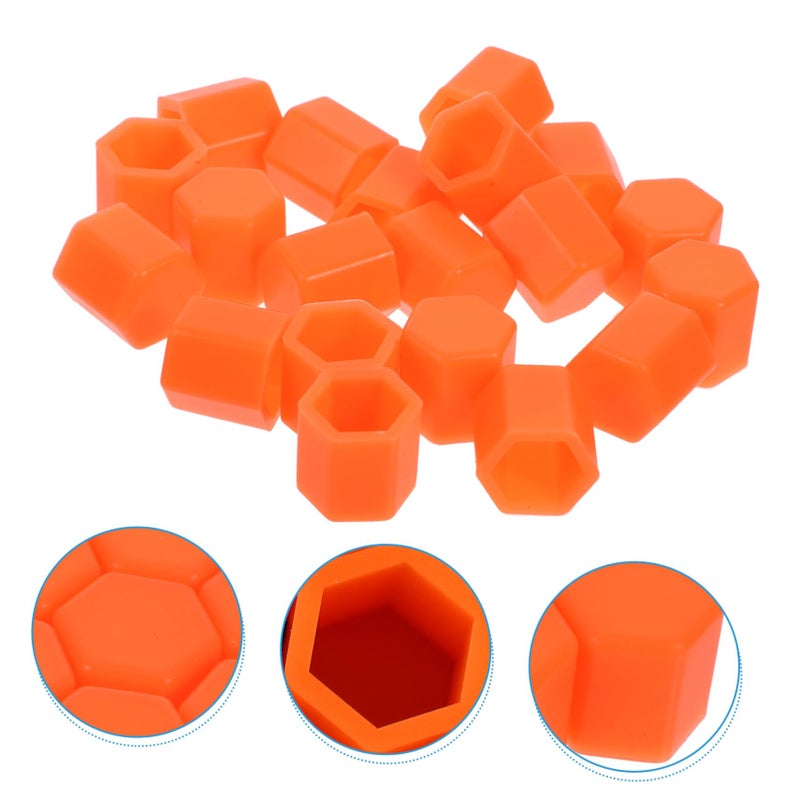 Orange Wheel Nut Caps 20PCS 1 50X1 50X1 50CM Protective Stylish Car Tire Bolt Lug Nut Replacement - Image 5