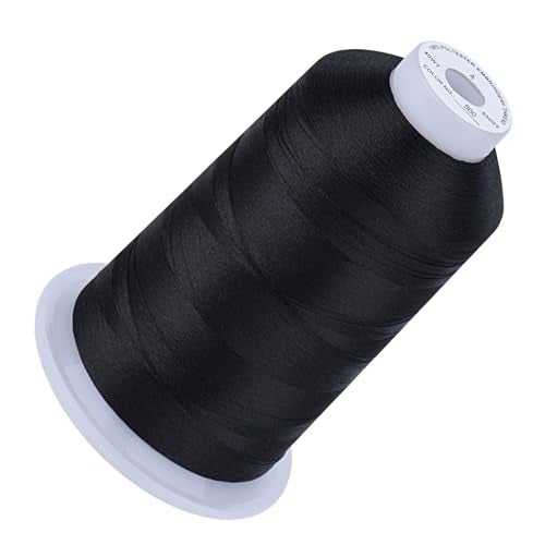 Simthread 5500Yds Embroidery Thread 5000M HighYardage 40WT 100 Polyester Thread 170 Vivid Colors HighSpeed Rated Compatible with Brother Singer Janome More Black 900