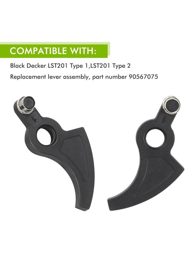 THTEN Replacement String Trimmer Ratchet Lever Assembly for Black & Decker 90567075 Compatible with LST201 Type 1, LST201 Type 2 (4 Pack) - Image 2