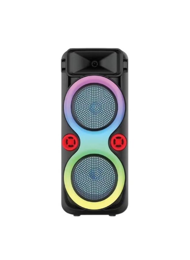 Tradeo 20W BT Portable Party Speaker with Wireless Mic, Remote, and RGB Lighting - Image 1