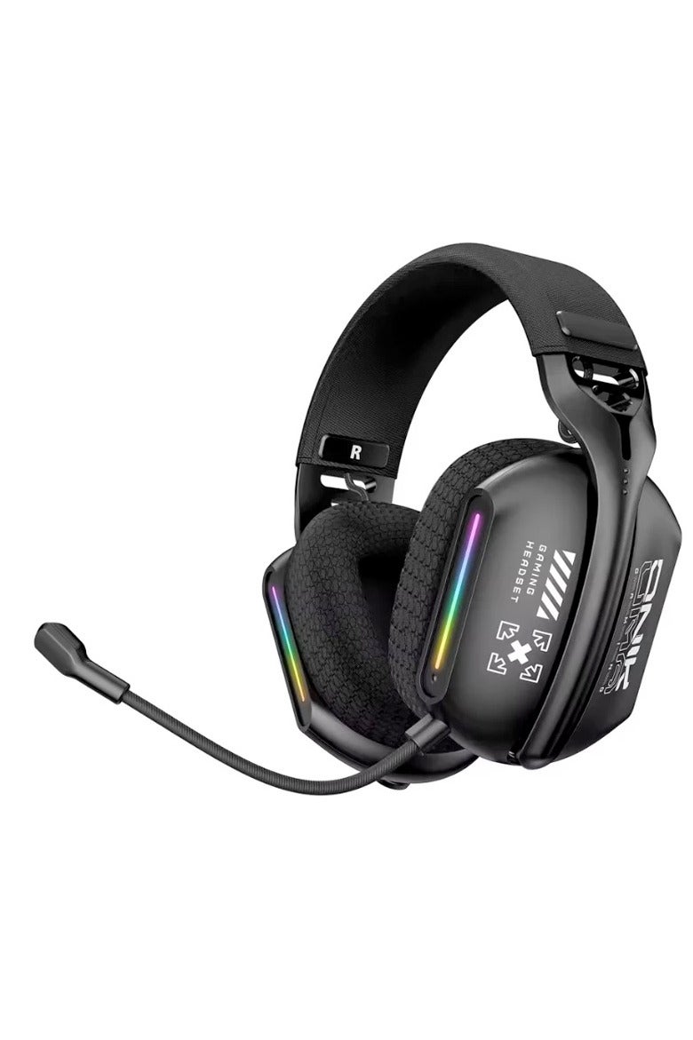 ONIKUMA GT808 Gaming Headset Headworn Bluetooth 2.4g Wired Wireless Lightweight E-Sports Gamer Headphone Black - Image 1