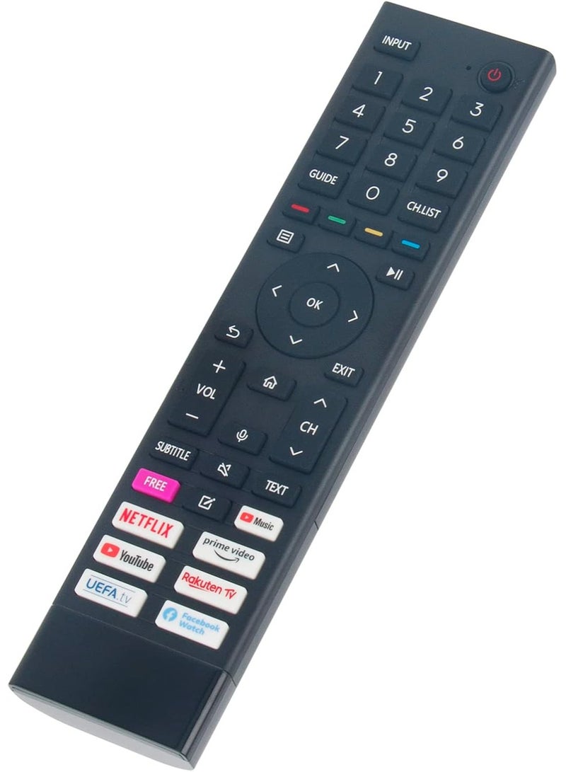 ELTRAZONE Replacement Voice Remote Control ERF3B80H Compatible with Hisense 4K OLED Smart TV 65A6GG 50A70GQ ERF3C80H ERF3D80H, ERF3E80H, ERF3H80H, ERF3I80H, ERF3A80 with battery - Image 4