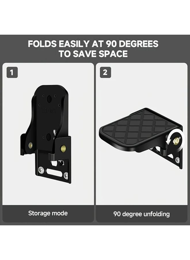 2pcs Heavy Duty Folding Truck Step Anti Slip Adjustable Tailgate Ladder for Pickup Trucks - Image 5