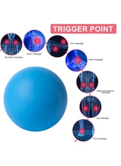 Generic Massage Lacrosse Balls for Myofascial Release,Yoga Deep Tissue Massage,Trigger Point Therapy and Foot Plantar Fasciitis,Muscle Soreness Massager Ball (2Pack,Deep Blue and Purple)  - Image 4