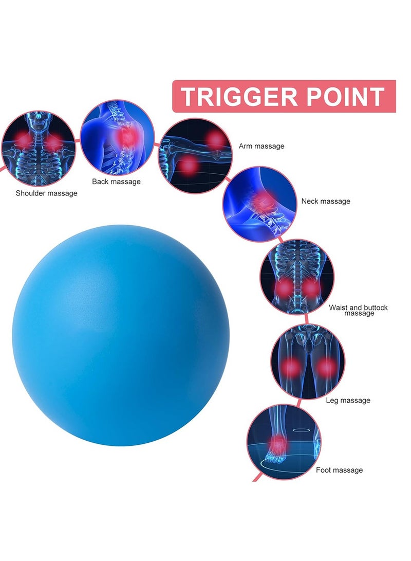 Generic Massage Lacrosse Balls for Myofascial Release,Yoga Deep Tissue Massage,Trigger Point Therapy and Foot Plantar Fasciitis,Muscle Soreness Massager Ball (2Pack,Deep Blue and Purple)  - Image 4
