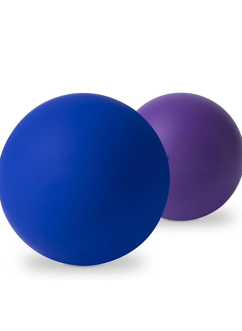 Generic Massage Lacrosse Balls for Myofascial Release,Yoga Deep Tissue Massage,Trigger Point Therapy and Foot Plantar Fasciitis,Muscle Soreness Massager Ball (2Pack,Deep Blue and Purple)  - Image 1