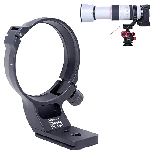 iShoot Metal Lens Collar Tripod Mount Ring Compatible with Canon RF 100-500mm f/4.5-7.1L is USM, Lens Support Holder Bracket Bottom is Arca-Swiss Fit Quick Release Plate Dovetail Groove - Image 1