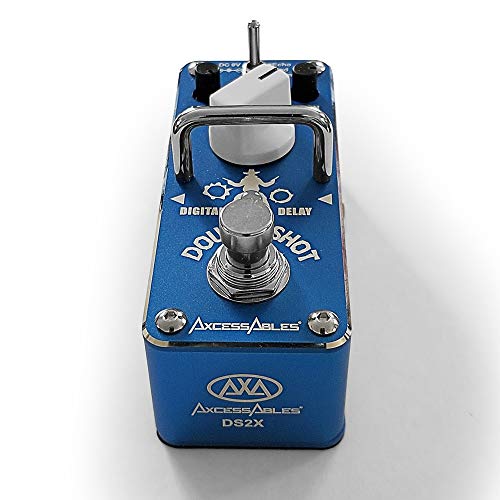 AXA AXCESSABLES AxcessAbles DOUBLE SHOT Guitar Pedal Bundle - Delay/Echo/Repeat/Slap-Back - Includes Power Supply and Cable - Image 5