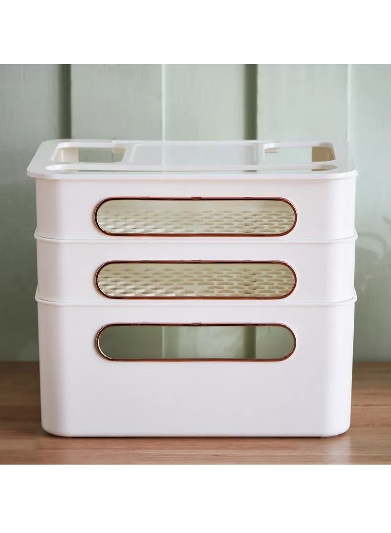 هوم بوكس صندوق تخزين عام لجهاز التوجيه اللاسلكي ثلاثي الطبقات - Image 2