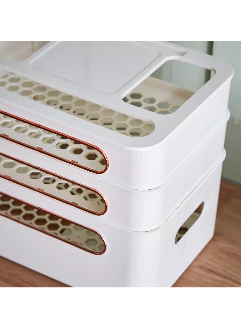 هوم بوكس صندوق تخزين عام لجهاز التوجيه اللاسلكي ثلاثي الطبقات - Image 3