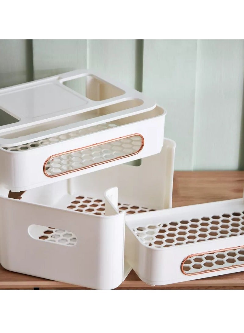 هوم بوكس صندوق تخزين عام لجهاز التوجيه اللاسلكي ثلاثي الطبقات - Image 4