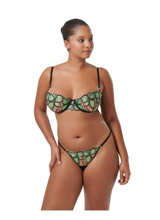 بلوبيلا Mesh Detail High Leg Thong