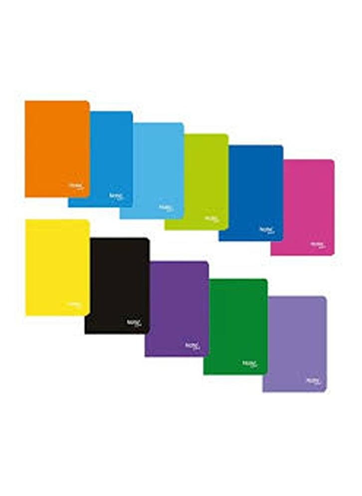Square Staple Notebook 80 Sheets A4 Plastic Cover Assorted colors
