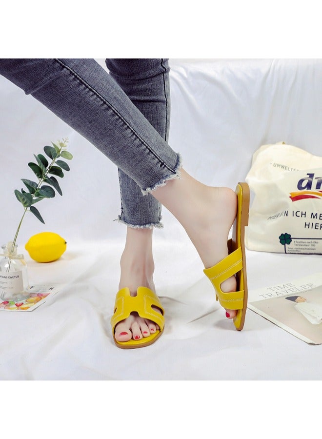 Simple Design Comfy Flat Slippers for Women and Ladies Lightweight