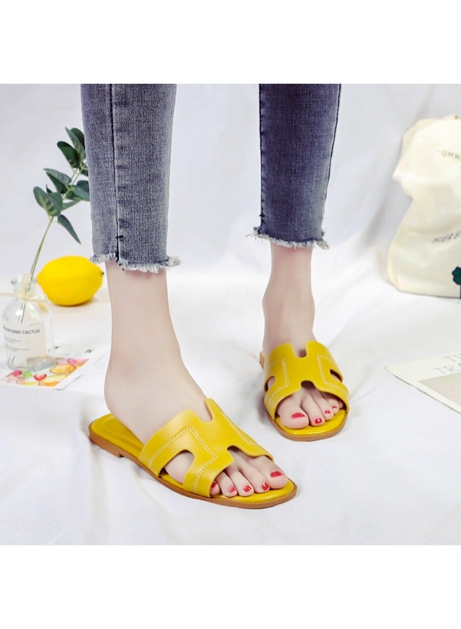 Simple Design Comfy Flat Slippers for Women and Ladies Lightweight