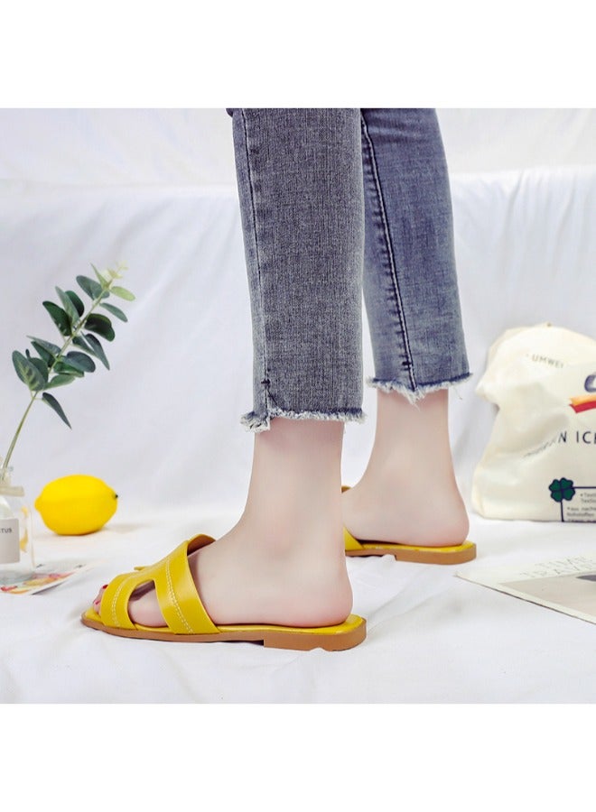Simple Design Comfy Flat Slippers for Women and Ladies Lightweight