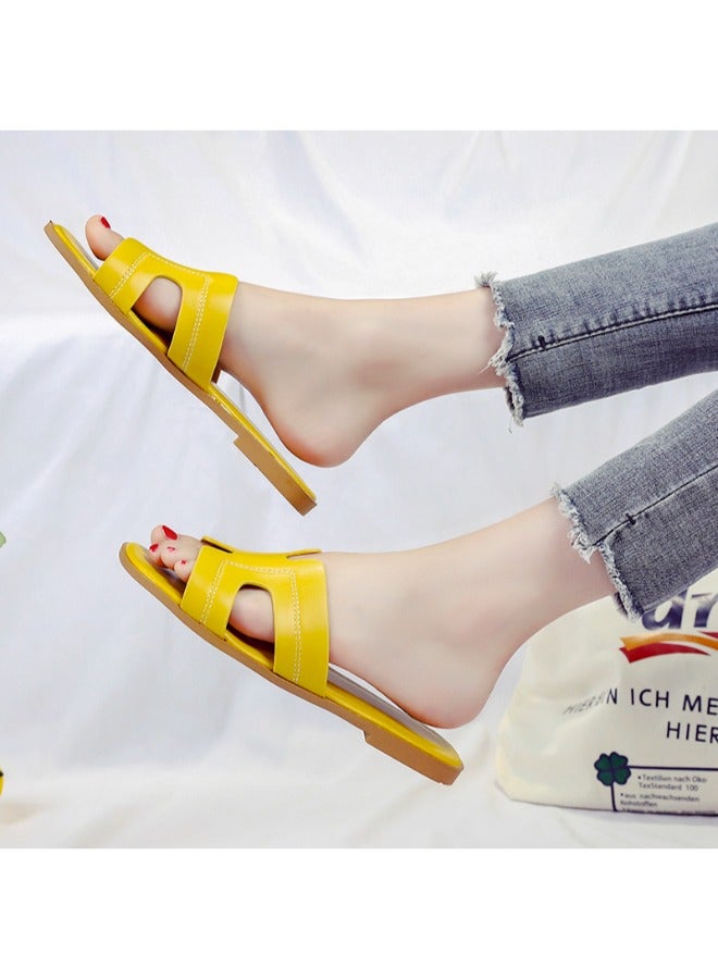 Simple Design Comfy Flat Slippers for Women and Ladies Lightweight