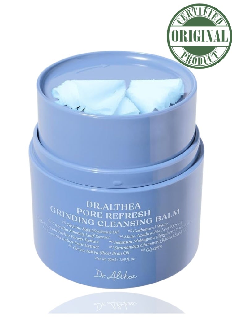 Dr.althea Dr. Althea Pore Refresh Grinding Cleansing Balm – Green Tea Pore Cleanser, Hygienic One-Step Makeup Remover Balm - Image 1