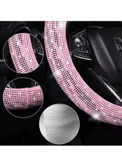 Luxury Pink Steering Wheel Cover with Bling Rhinestones – Glitter Car Accessory for Women – Universal Fit 15 Inch, Anti-Slip & Comfortable Grip - pzsku/Z3F1CC12A416EEFBF0719Z/45/_/1738917413/a76a62db-a056-45c7-b40a-71808ca61a5c