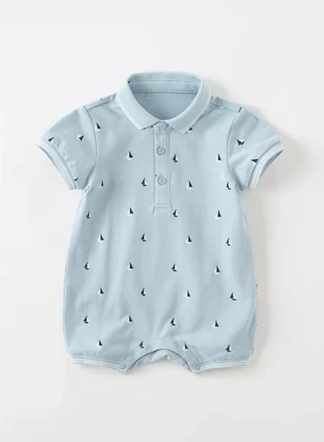 Dave & Bella Blue Polo Romper