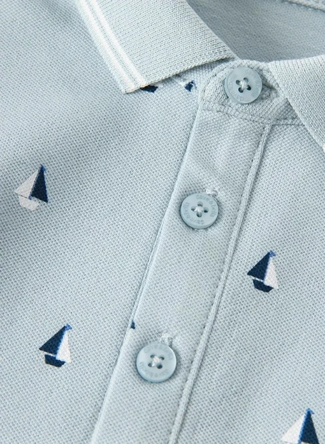 Dave & Bella Blue Polo Romper