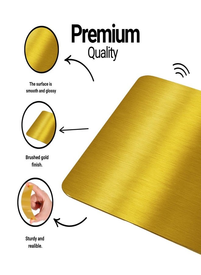 Upgraving Customizable Metal Gold Brushed Digital Business Card for Networking - NFC Digital Business Card with QR Code - Tap to Share Technology - No App or Subscription Required - Powered by Upgraving - Image 2