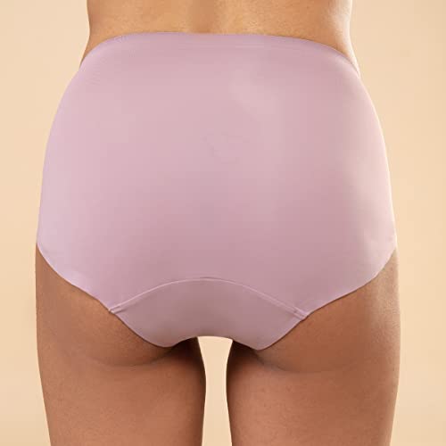 NYKD (NYP210 Stretchable High Rise Boyshorts Underwear for Women | Ultra Soft, Comfortable & Breathable Fabric with No Visible Panty Line | Full Coverage with Smooth Elastic Waistband - Mauve - Image 4