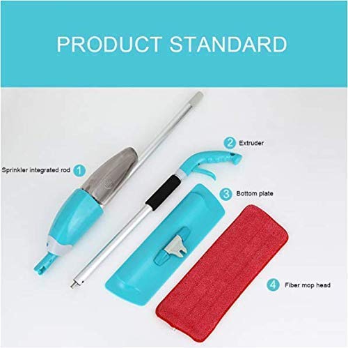 PIPALIYA ultifunctional Stainless Steel Microfiber Floor Cleaning Healthy Spray Mop with Removable Washable Cleaning Pad and Integrated Water Spray MechanismRandom Color - Image 5