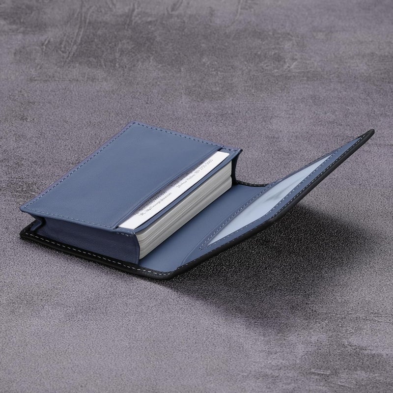 HISCOW Leather Business Card Case Holder for Men & Women, Italian Calfskin - Image 4