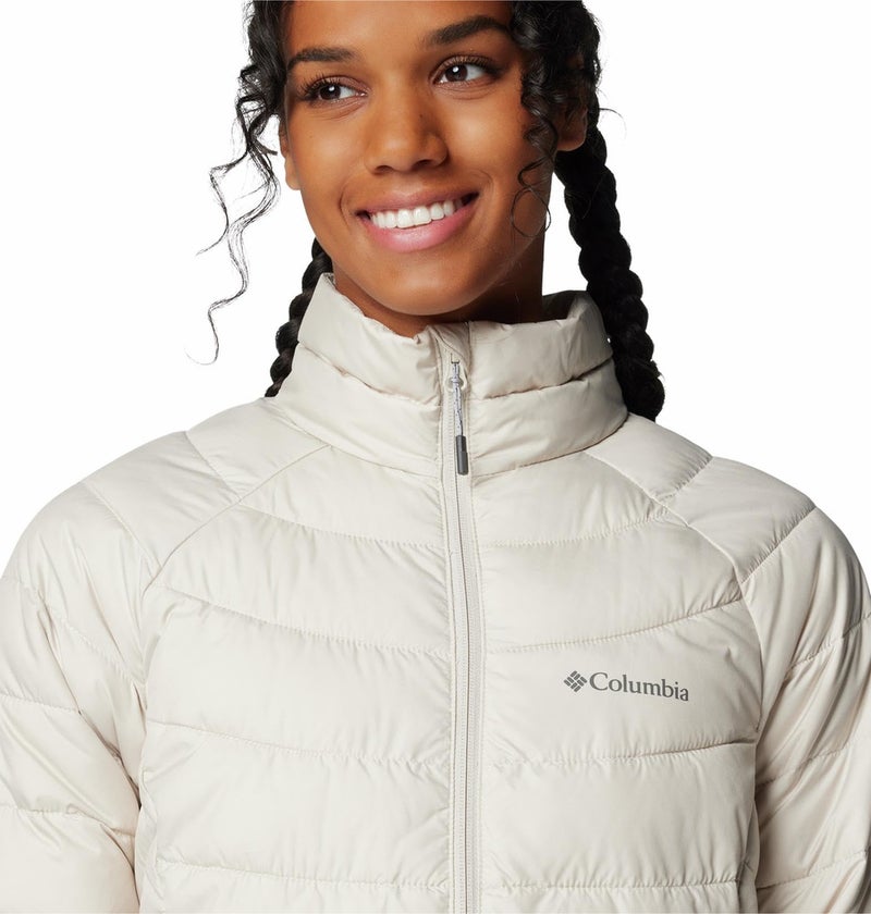 Columbia Women Beige Omni Heat Reflective Powder Lite II Full Zip Jacket - Image 3