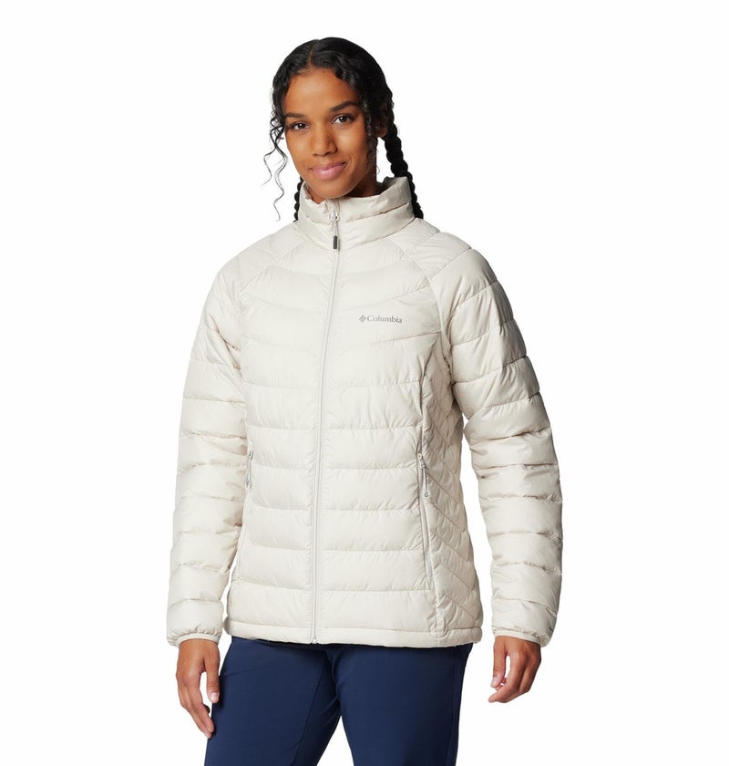 Columbia Women Beige Omni Heat Reflective Powder Lite II Full Zip Jacket - Image 1