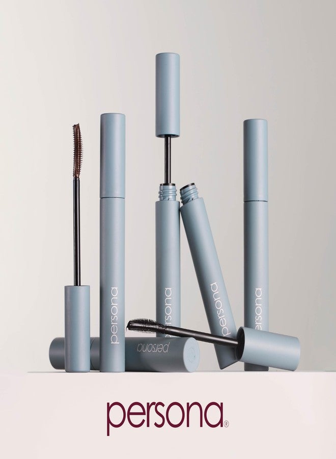 PERSONA Volumizing Brown Tubing Mascara | Lift, Lengthen & Define | Buildable Volume Without Clumps | Long-Wear, Water-Removable | Vegan, Cruelty-Free & Gluten-Free (0.33 fl oz) | Made in Italy - Image 3