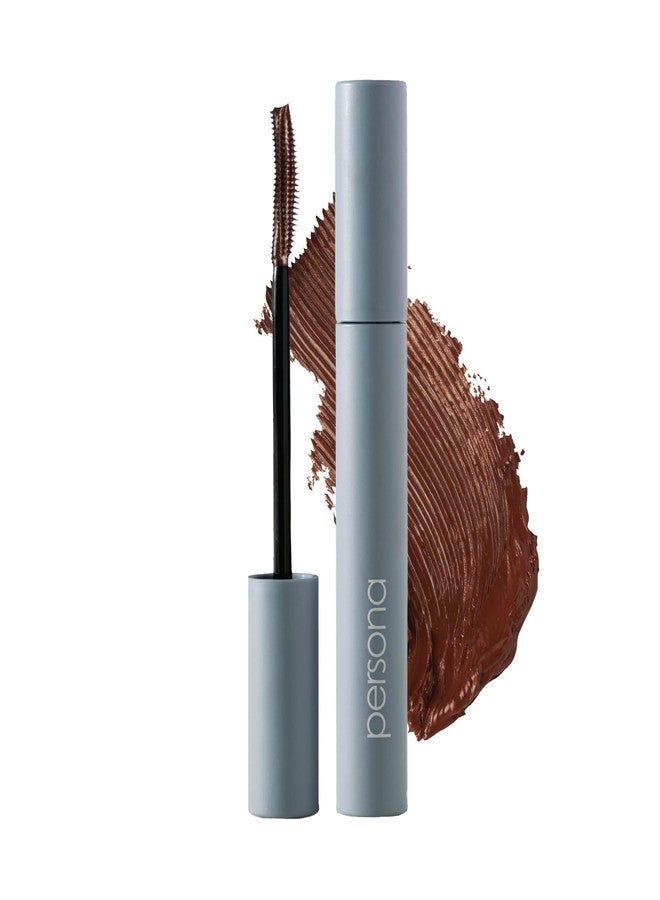 PERSONA Volumizing Brown Tubing Mascara | Lift, Lengthen & Define | Buildable Volume Without Clumps | Long-Wear, Water-Removable | Vegan, Cruelty-Free & Gluten-Free (0.33 fl oz) | Made in Italy - Image 1