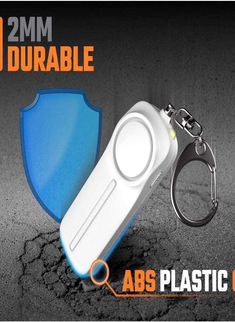 Excefore - Personal Alarm Personal Safety Panic Alarm Keychain Emergency Self Defence 130 dB Loud Siren Protection Device with LED Light Simple Operation Reusable for Women Kids Elders - Image 1