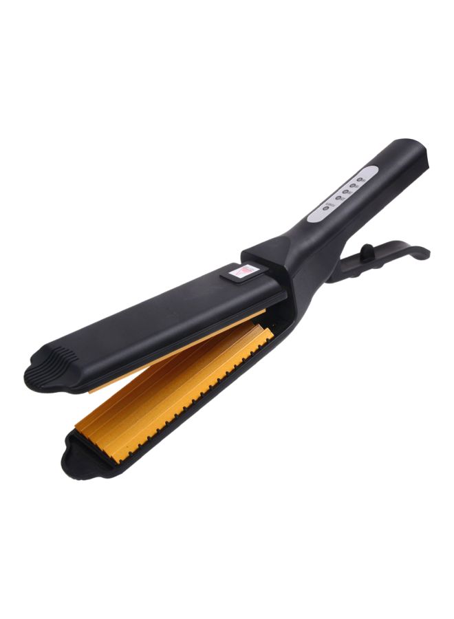 NIBEMINENT Electric Hair Curling Iron Black/Yellow 29cm - Image 1