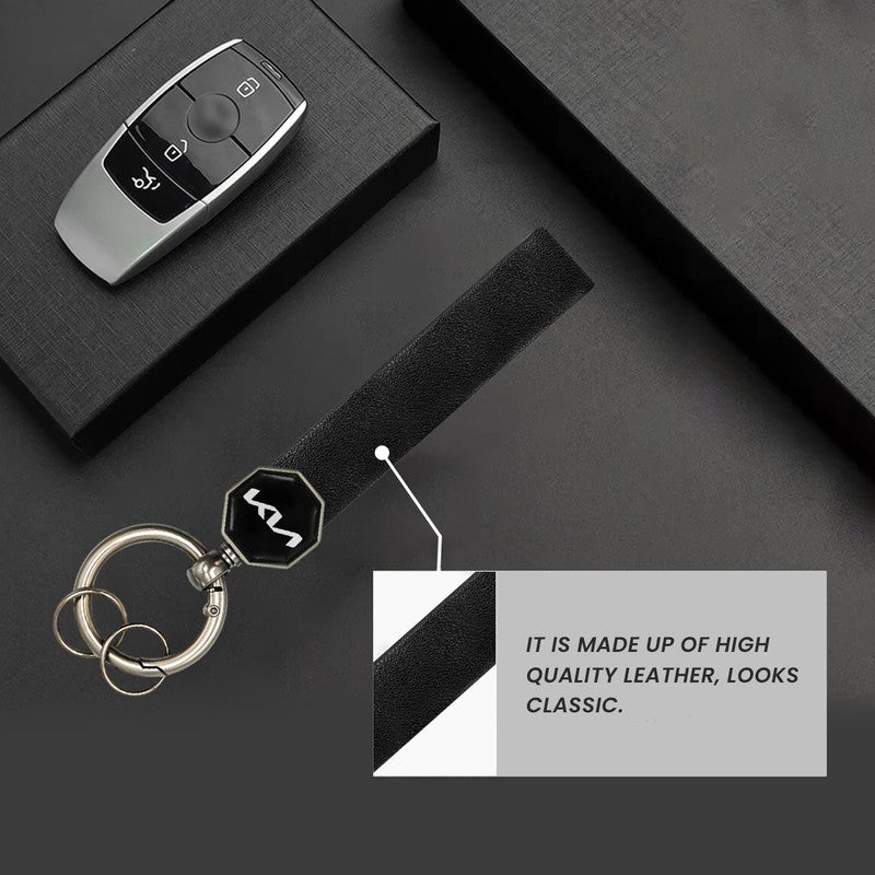 KIA Car  Keychain Black – Metal Emblem Key Ring with Premium Finish, Durable Key Holder for Car Keys, Bike Keys, Home Keys and Bag Accessory - Image 5
