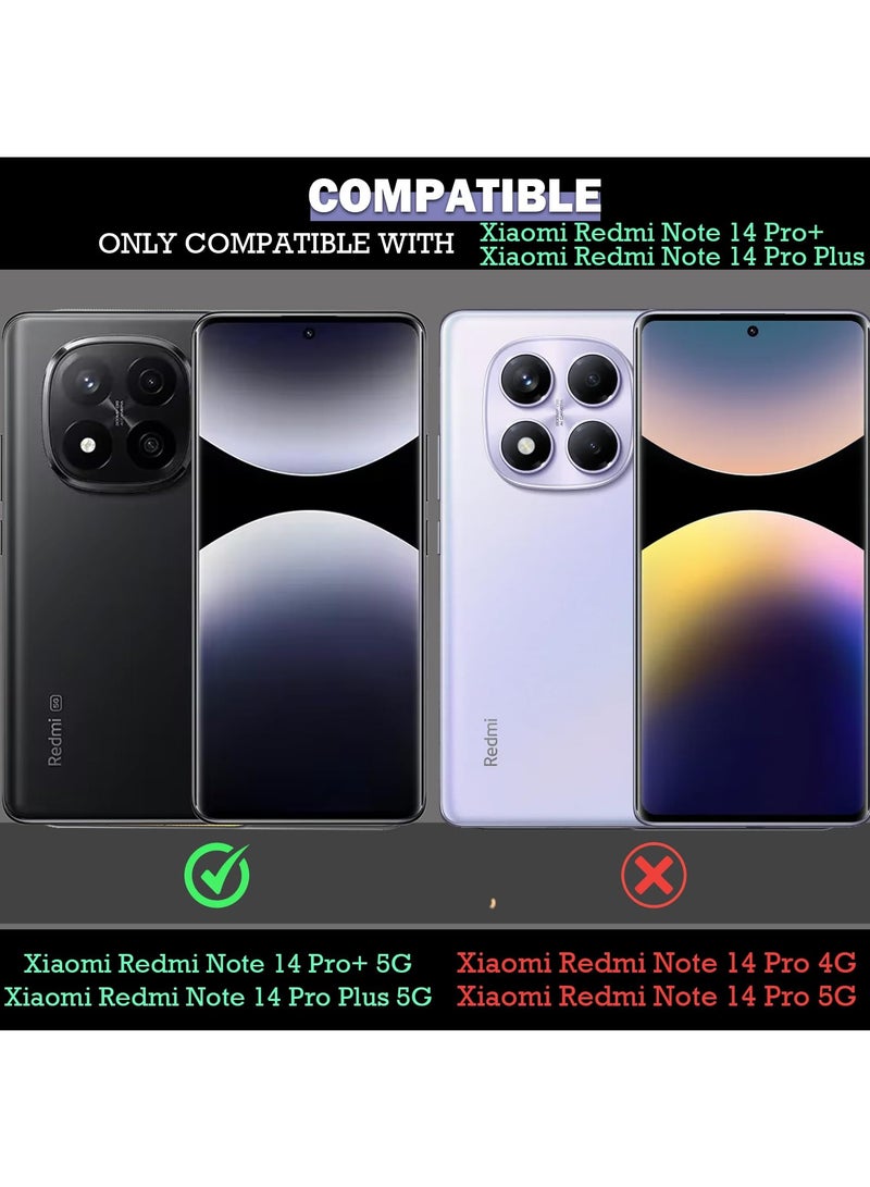 For Xiaomi Redmi Note 14 Pro+ Case, Camera Lens Protection Back Cover, TPU+PC Shockproof Bumper 14 Pro Plus Mobile Phone Case, Anti-Yellowing Slim Fit Protective Casing - Image 2
