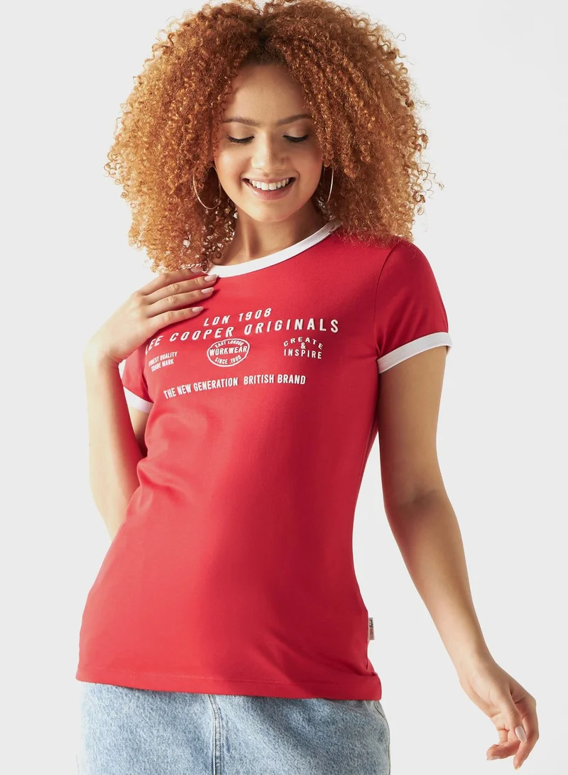 لي كوبر Crew Neck T-Shirt
